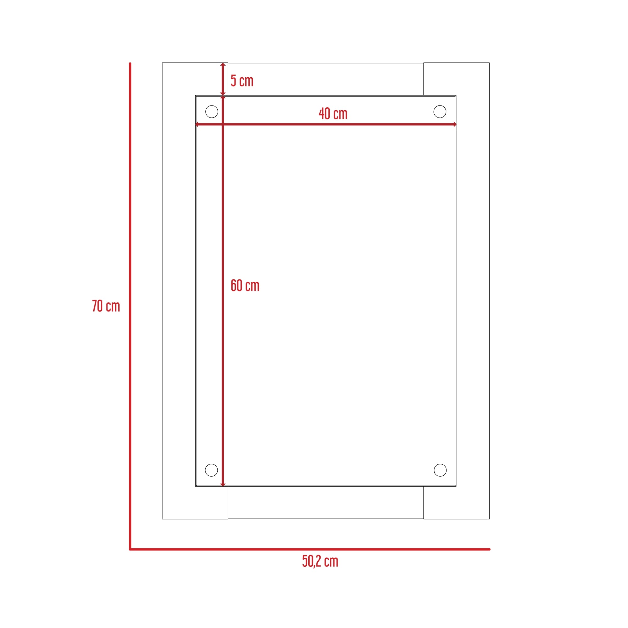 ESPEJO RECTANGULAR FM-077 130X45X1,11 - 5