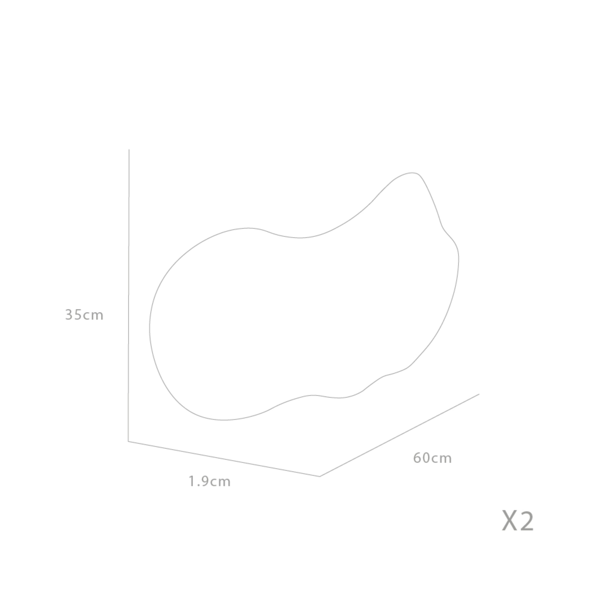 ESPEJO 35X60X1,9 CM FORMA IRREGULAR - 8