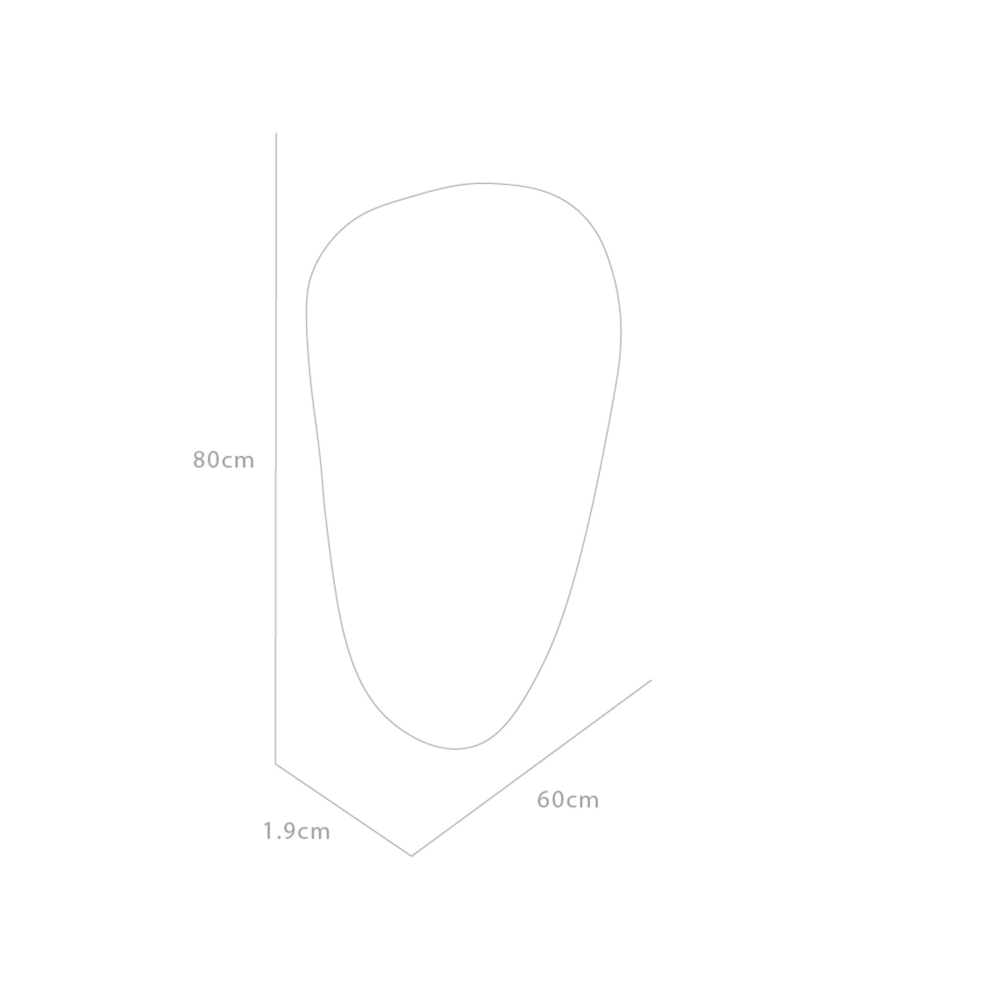 ESPEJO 80X60X1,9 CM FORMA IRREGULAR - 8