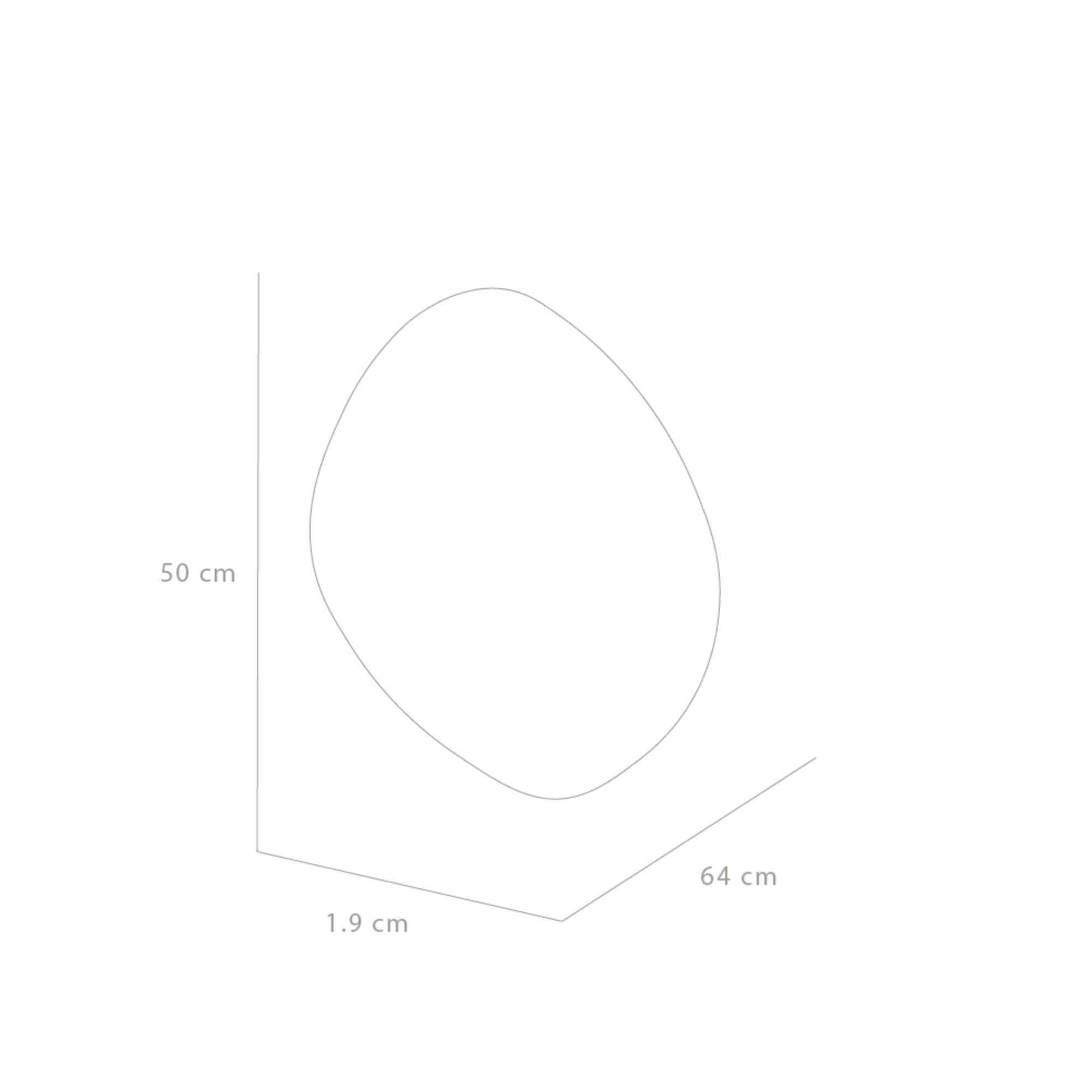 ESPEJO FORMA IRREGULAR50X64X1,9 CM - 8