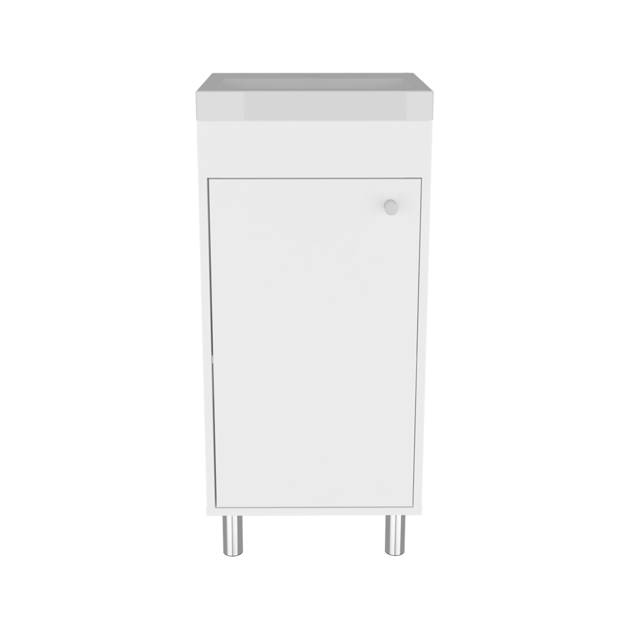 VANITORIO 84X32X40,2 CM 1 PUERTA EN COLOR BLANCO - 2