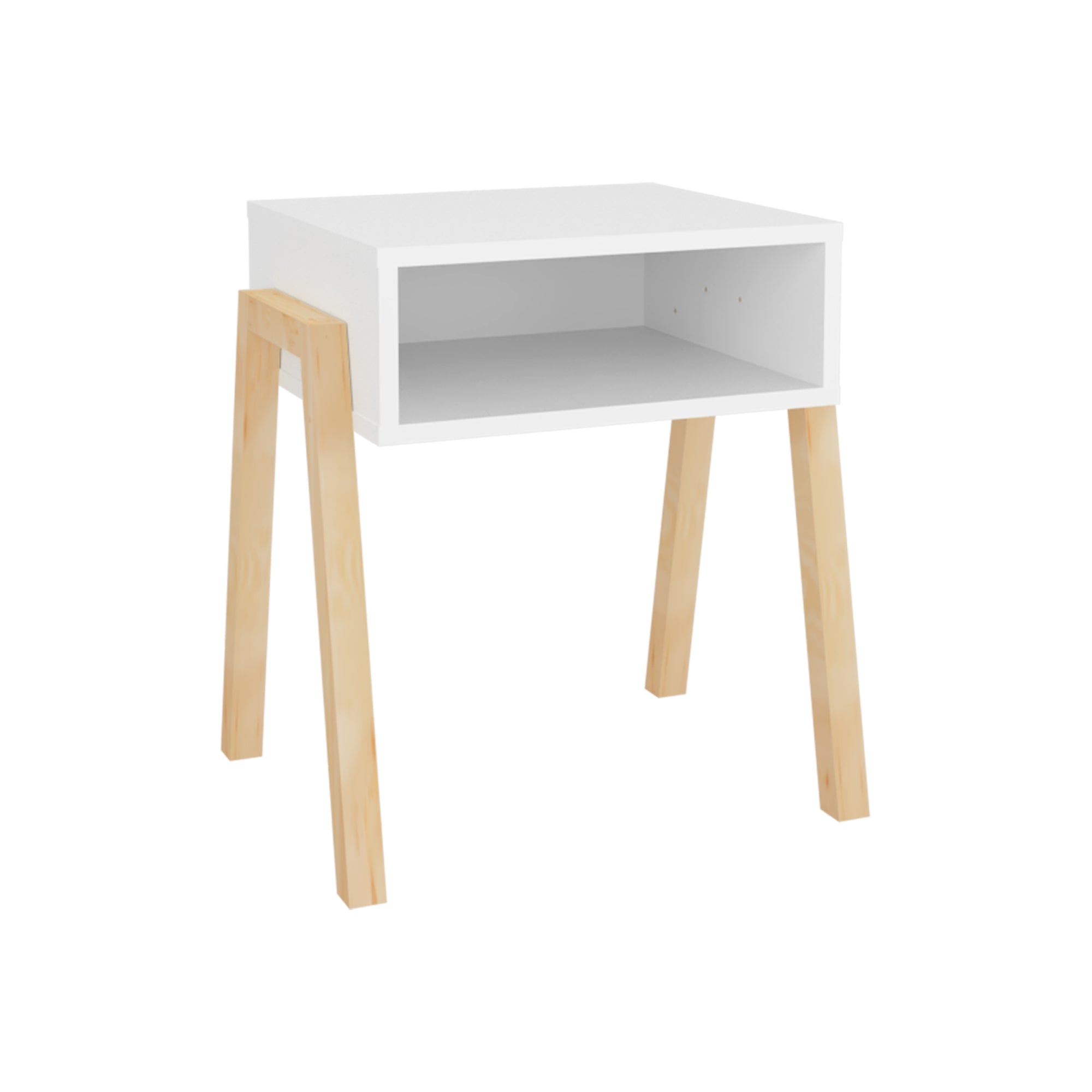 VELADOR 50,6X46X36,9 CM EN COLOR BLANCO Y EN COLOR CAFE - 1