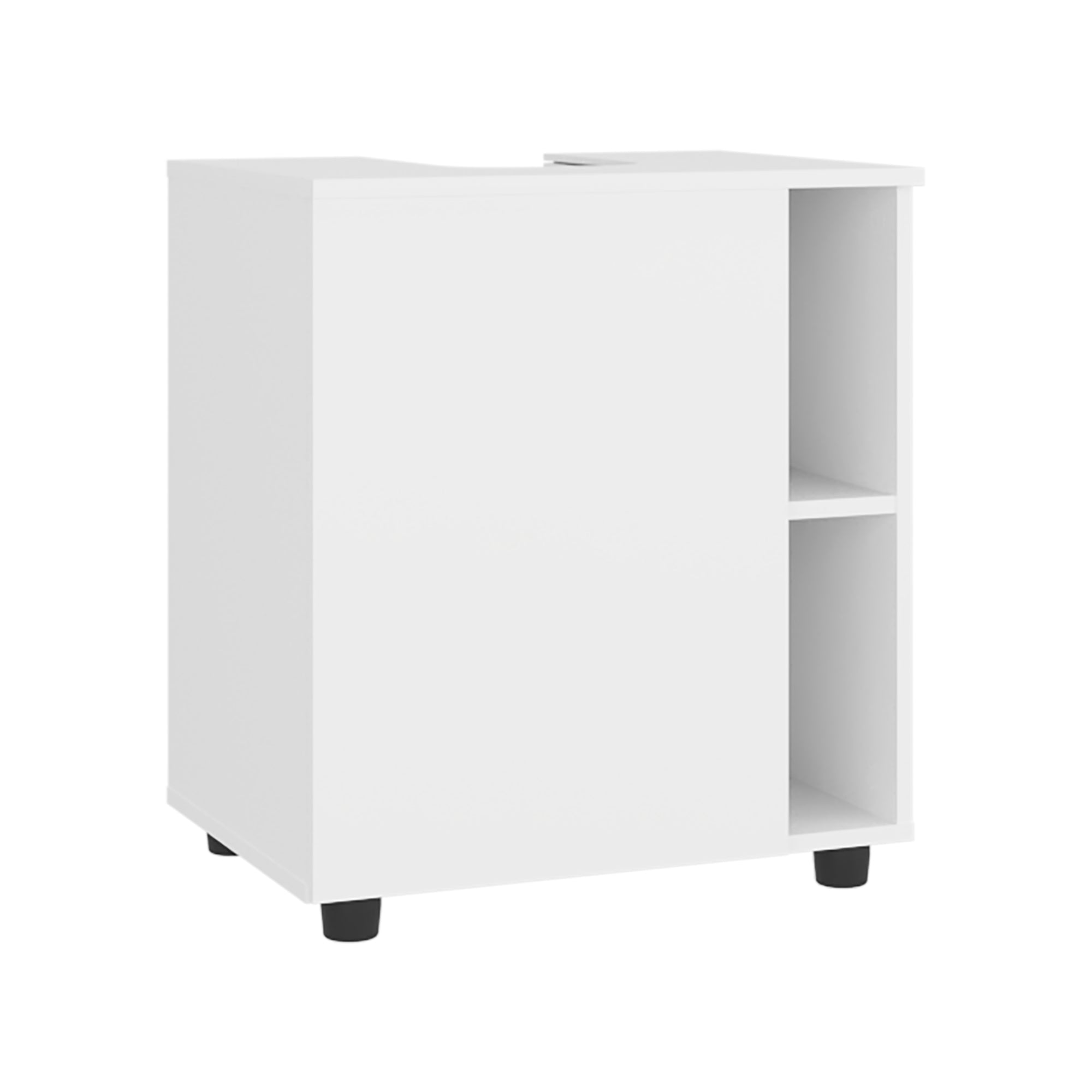 MUEBLE PARA LAVAMANOS 1 PUERTA 4 ESPACIOS EN COLOR BLANCO - 1