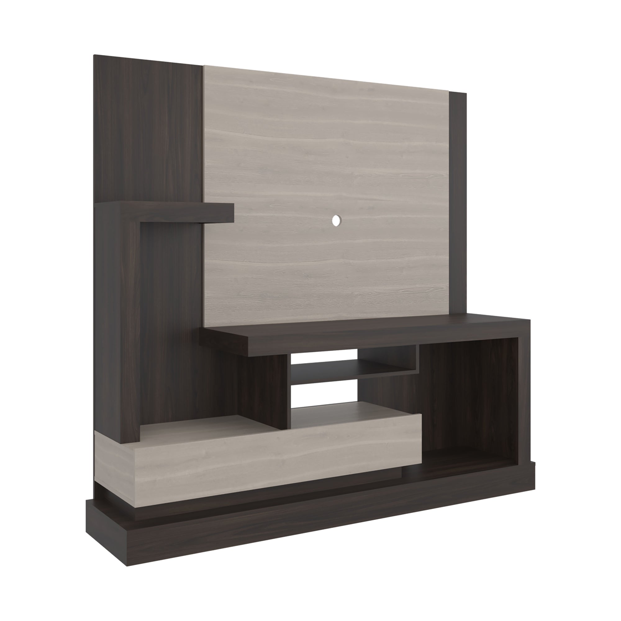 ESTANTE TV 55' 1 PUERTA 180X172,2X41,5 CM EN COLOR CAFE CLARO - 1