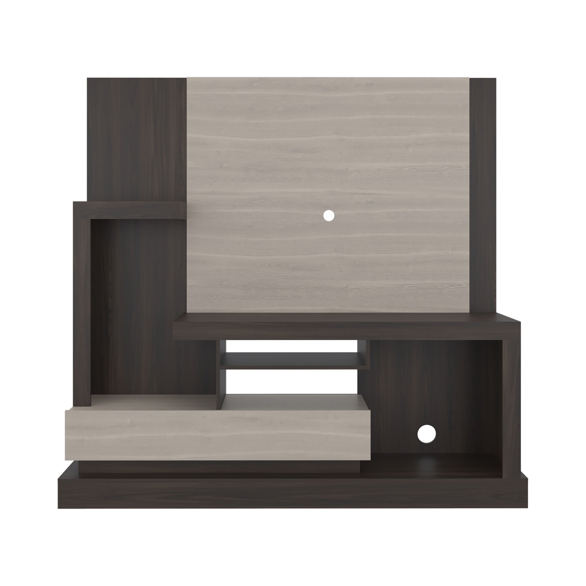 ESTANTE TV 55' 1 PUERTA 180X172,2X41,5 CM EN COLOR CAFE CLARO - 2