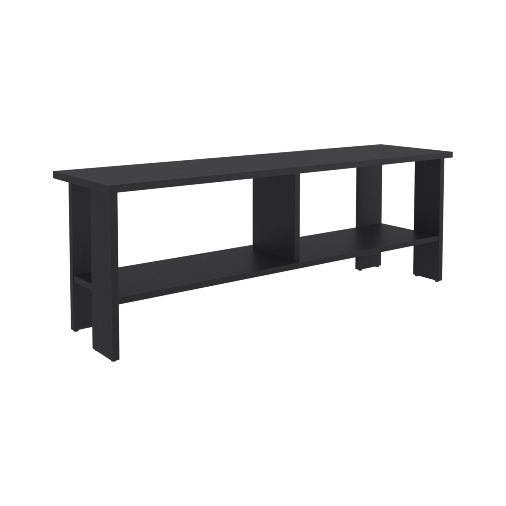RACK TV 65' 42,1X120,2X31 CM EN COLOR NEGRO - 1