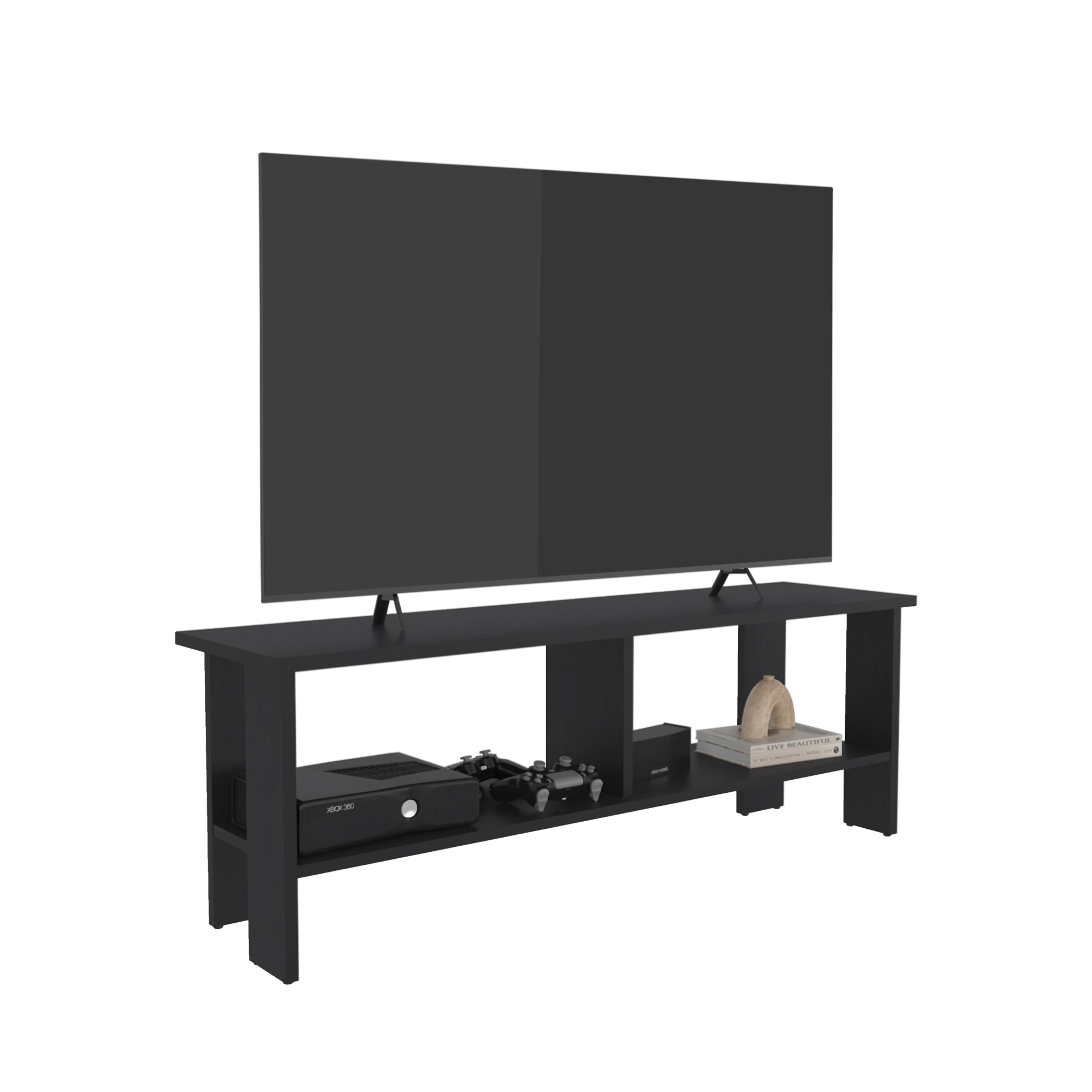 RACK TV 65' 42,1X120,2X31 CM EN COLOR NEGRO - 4