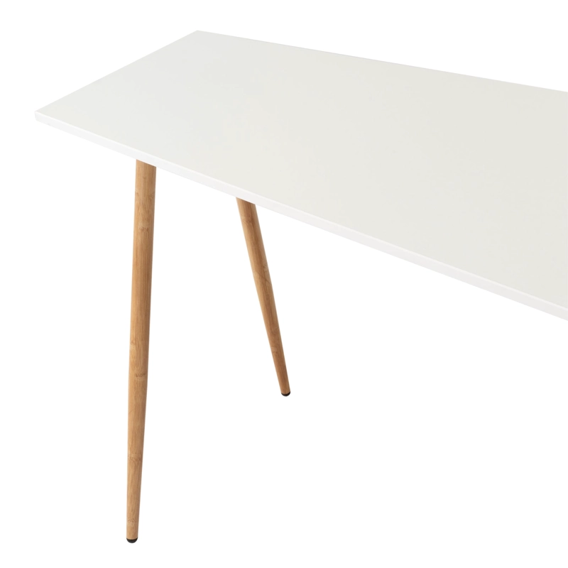 ESCRITORIO EN L ESQUINERO 72,5X130X120 CAFE  CLARO Y BLANCO - 11