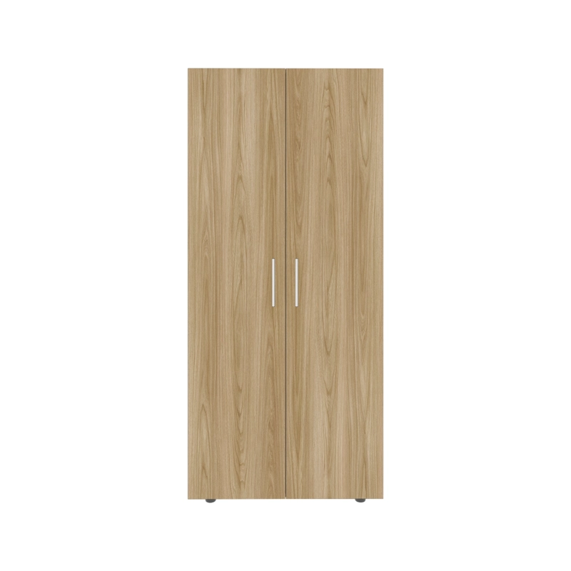CLOSET 2 PUERTAS FM MELAMINA CAFE  CLARO Y BLANCO 180X80X48 CM - 2