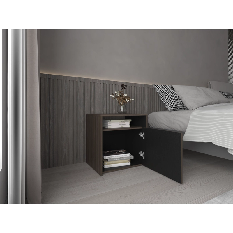VELADOR CON 1 PUERTA 54,1X52X42,3 CM CAFE  Y NEGRO - 7