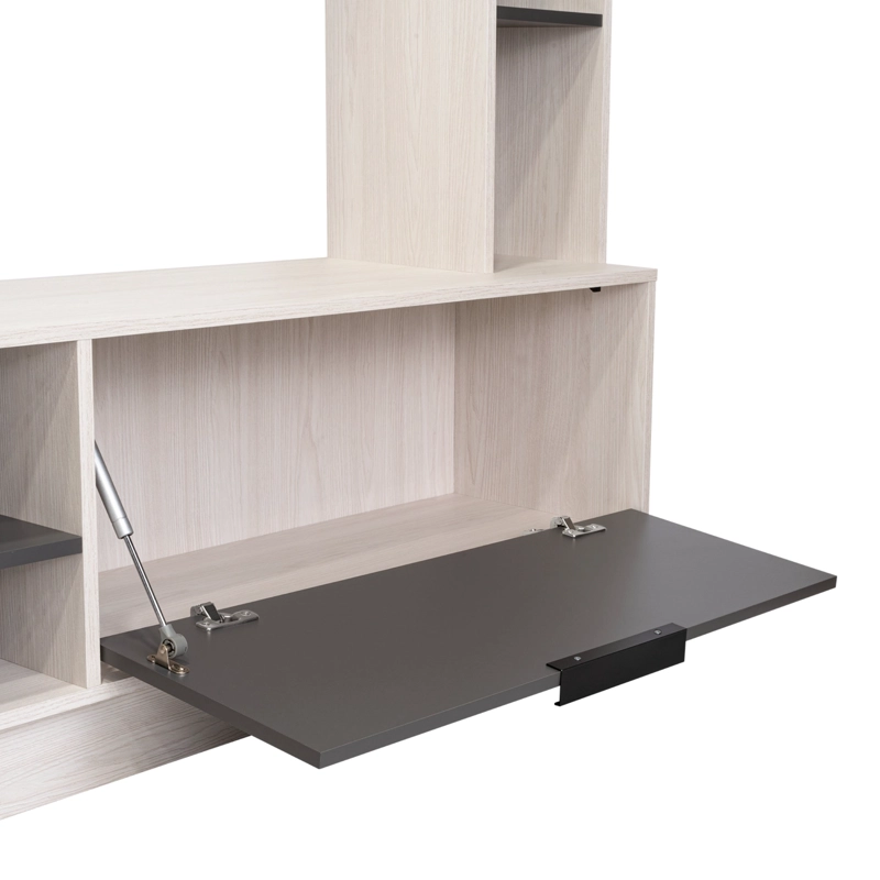 CENTRO DE ENTRETENIMIENTO TV 60' GRIS 176.8X202X35 CM - 9