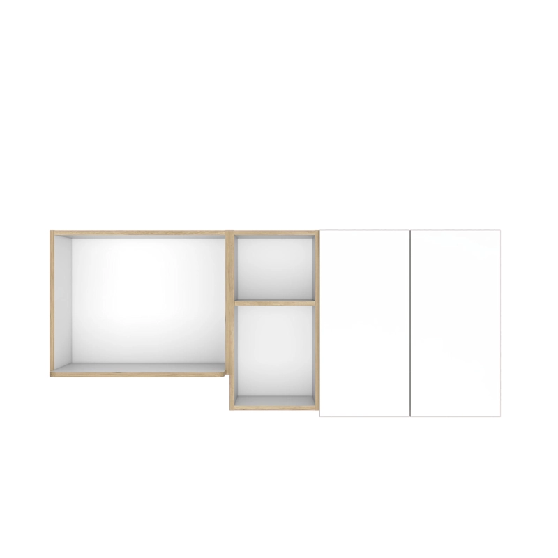 MUEBLE SUPERIOR DE COCINA 62X150X34,5 CM CAFE  CLARO - 2