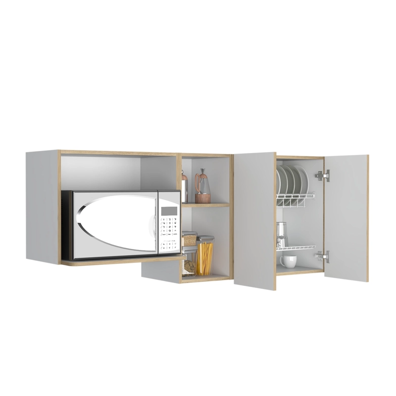 MUEBLE SUPERIOR DE COCINA 62X150X34,5 CM CAFE  CLARO - 3