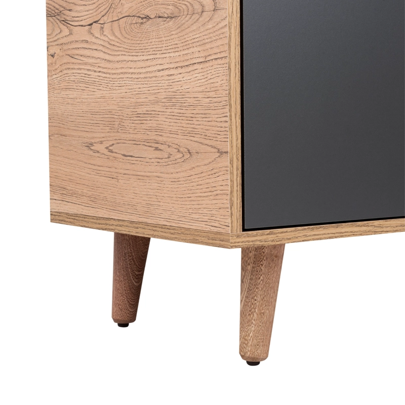 MESA PARA TV 65' 58,4X158,4X38 CM CAFE  CLARO Y GRIS - 10