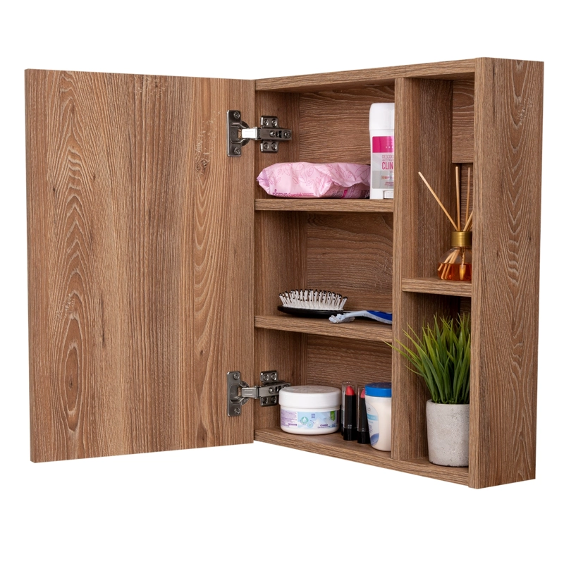 MUEBLE BOTIQUIN 49.7X45X12.5 CM CAFE  CLARO - 4