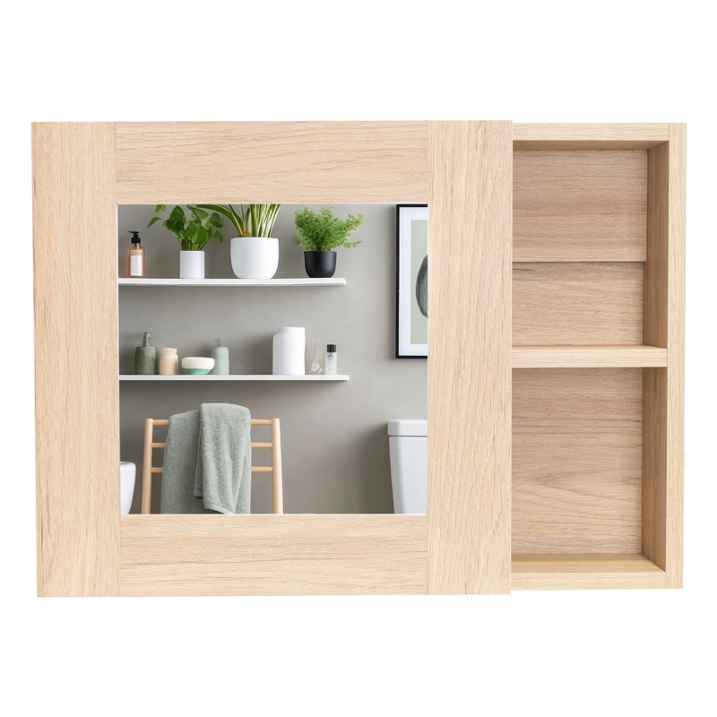 BOTIQUIN 1 PUERTA 40X55X12.1 CM CAFE  CLARO - 10