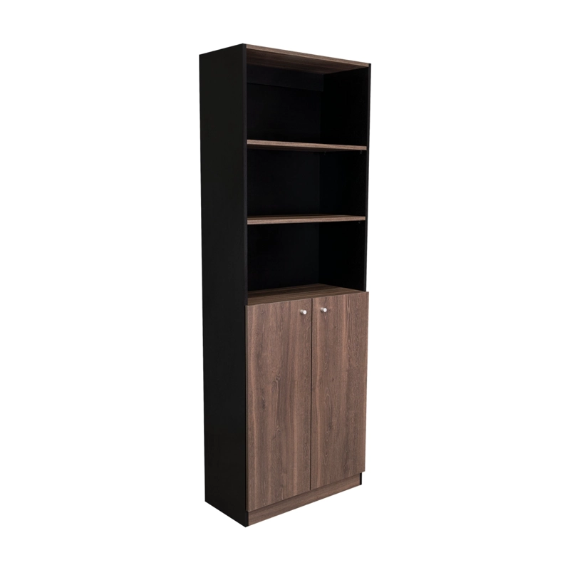 ESTANTE ORGANIZADOR DE LIBROS 2 PUERTAS 180,6X62,8X29,9 CM - 1