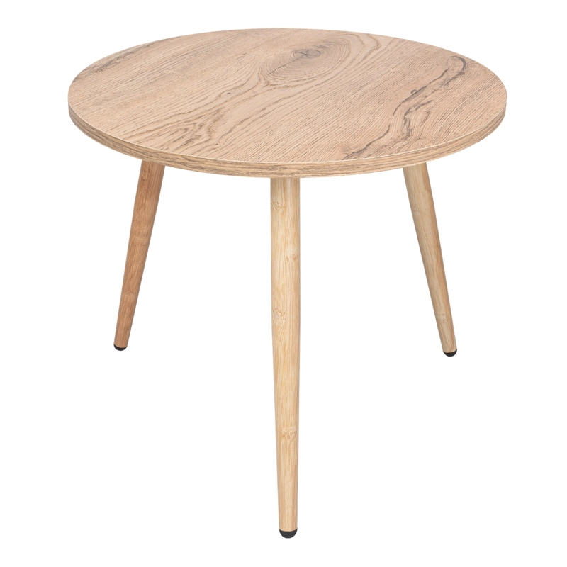 MESA LATERAL AUX CAFE CLARO 41,5X47,9X47,9 CM - 1