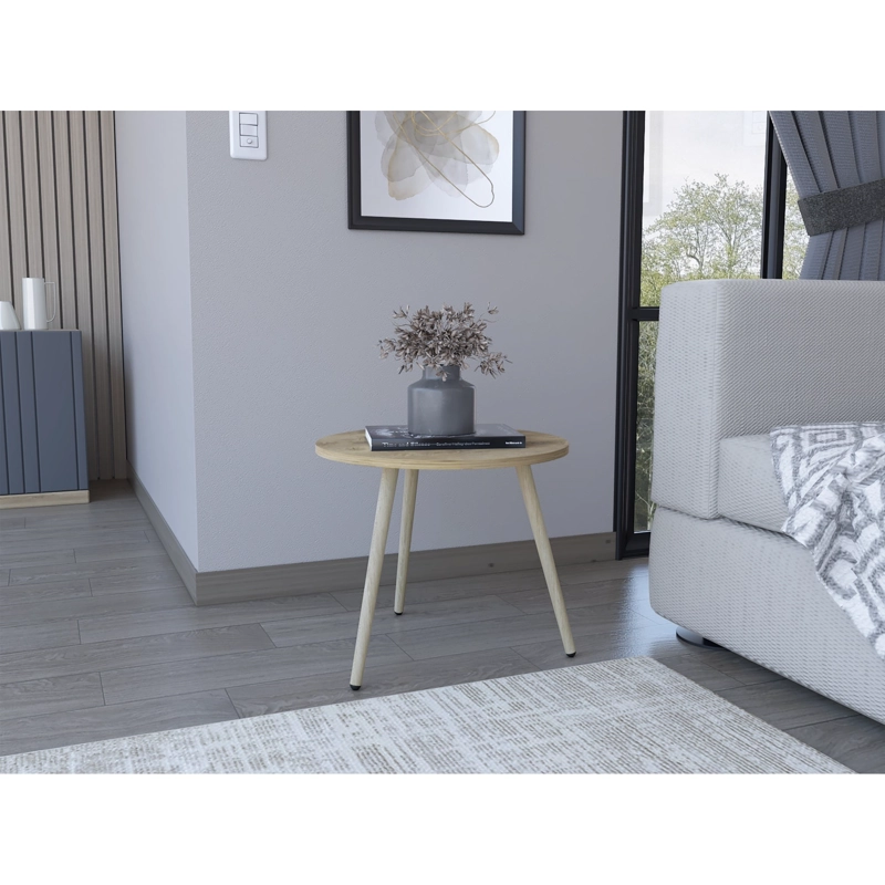 MESA LATERAL AUX CAFE CLARO 41,5X47,9X47,9 CM - 7