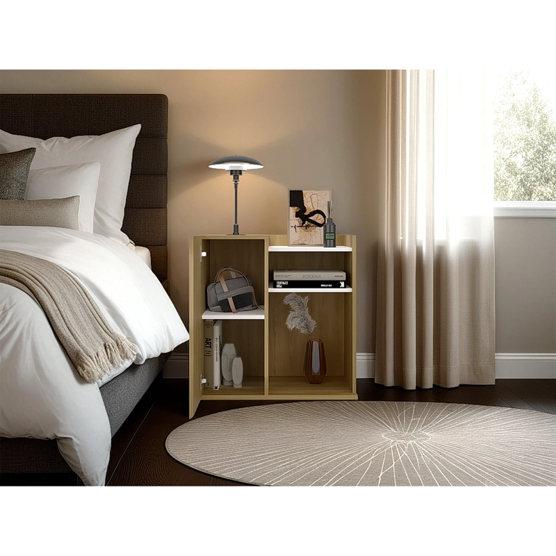 VELADOR CON 1 PUERTA FM 65X65X40 CM CAFE  CLARO - 9