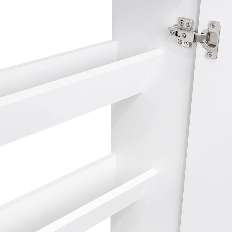 MUEBLE ZAPATERO ORGANIZADOR 80,6X63,2X22,1 CM BLANCO Y CAFE  CLARO - 8