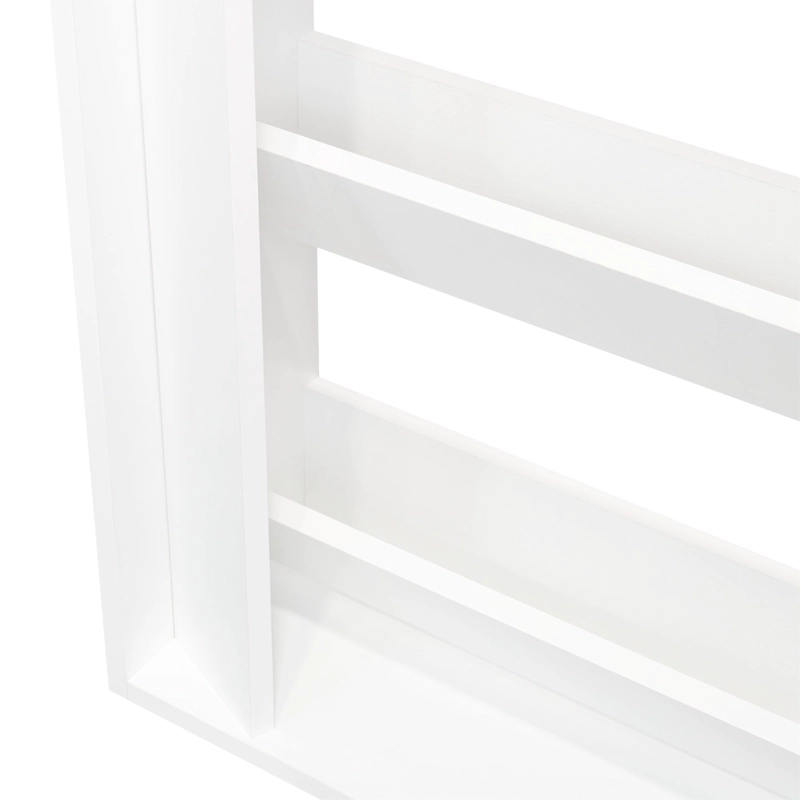 MUEBLE ZAPATERO ORGANIZADOR 80,6X63,2X22,1 CM BLANCO Y CAFE  CLARO - 9