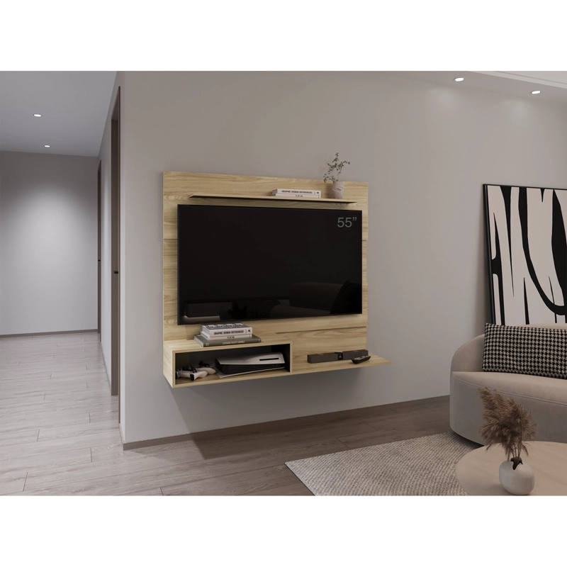 PANEL TV  55' 120X150X31,5 CM FM-001O CAFE  CLARO Y NEGRO - 6