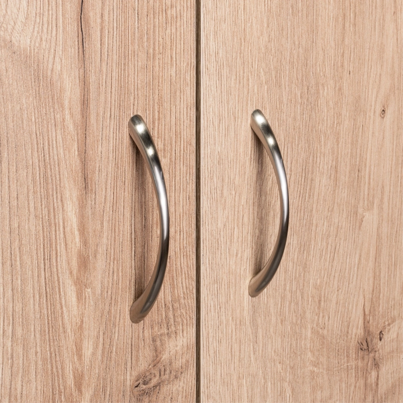 CLOSET 3 PUERTAS 2 CAJONES CAFE  CLARO Y BLANCO 180X90X47 CM - 8