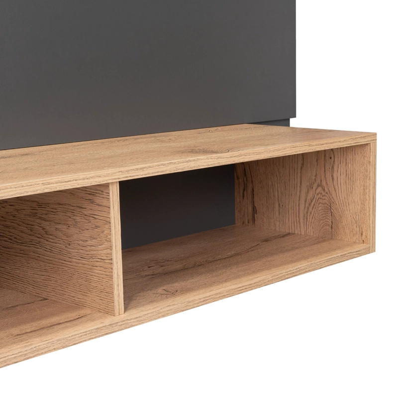 PANEL TV 65' FM 120X140X31,5 CM CAFE  CLARO Y GRIS - 7