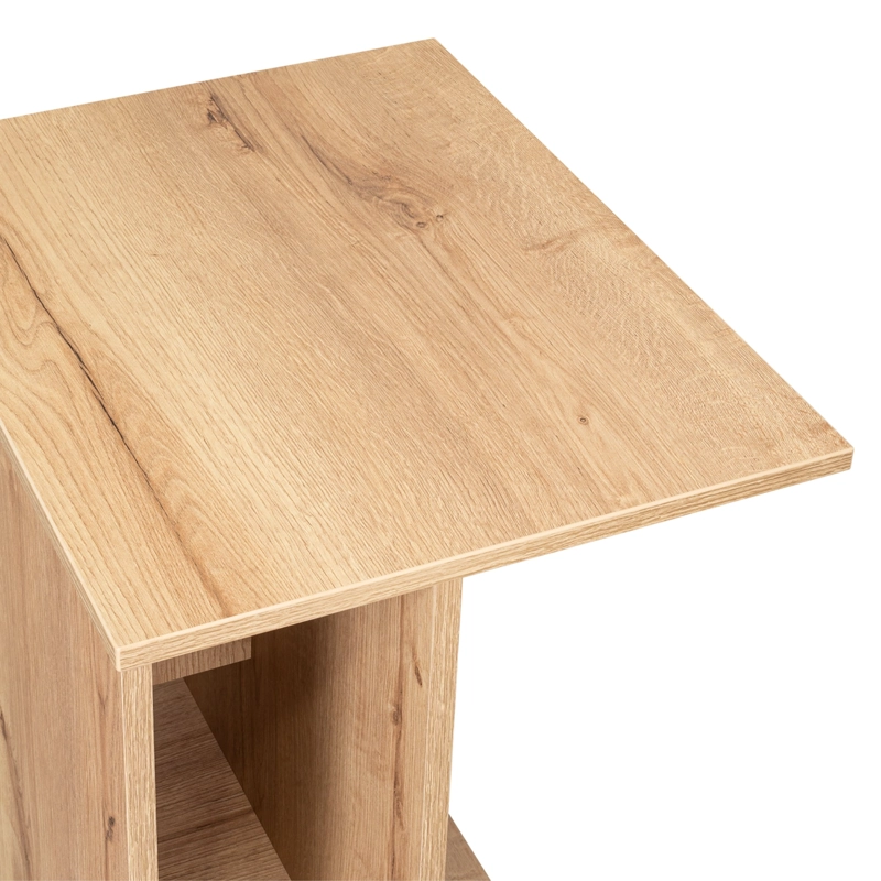 ESCRITORIO MOVIL CON RUEDAS 73X50,2X40,2 CM CAFE  CLARO - 10