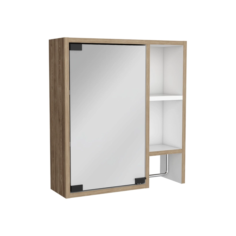 BOTIQUIN DE BAÑO 1 PUERTA 52,2X47,2X14,6 CM CAFE  CLARO - 1