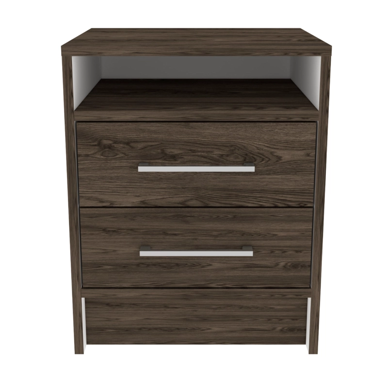VELADOR 2 CAJONES FM 50.7X40X37.3 CM CAFE  OSCURO - 2
