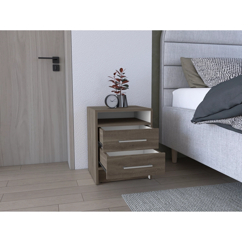 VELADOR 2 CAJONES FM 50.7X40X37.3 CM CAFE  OSCURO - 6