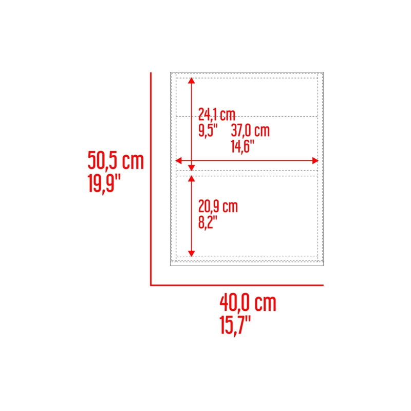 BOTIQUIN DE BAÑO 1 PUERTA 50X40X12 CM BLANCO - 3