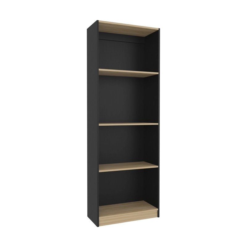 ESTANTE ORGANIZADOR 3 NIVELES 180,6X62,8X29,9 CM NEGRO Y CAFE  CLARO - 1