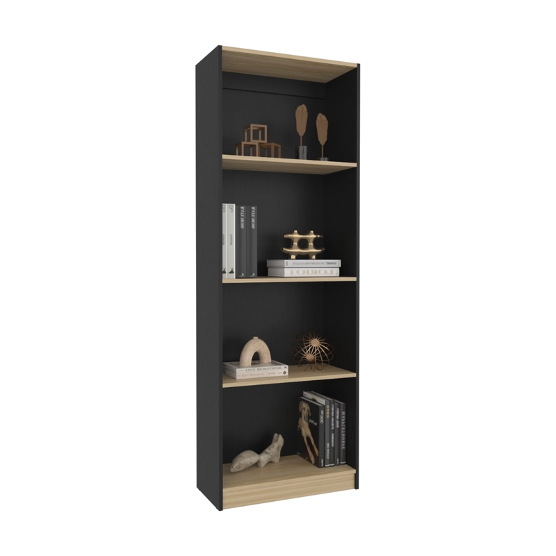 ESTANTE ORGANIZADOR 3 NIVELES 180,6X62,8X29,9 CM NEGRO Y CAFE  CLARO - 3