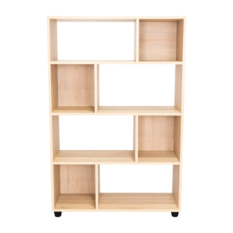 MUEBLE BIBLIOTECA ORGANIZADORA 80,1X122,2X28,8 CM CAFE  CLARO - 2