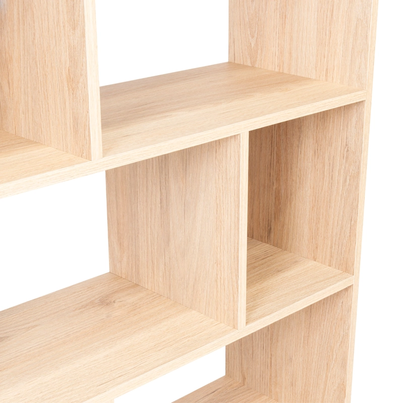 MUEBLE BIBLIOTECA ORGANIZADORA 80,1X122,2X28,8 CM CAFE  CLARO - 5