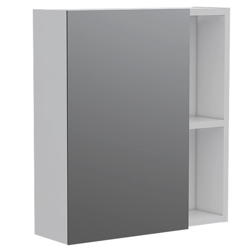 MUEBLE BOTIQUIN DE BAÑO CON ESPEJO 49,7X45X12,5 CM BLANCO - 1