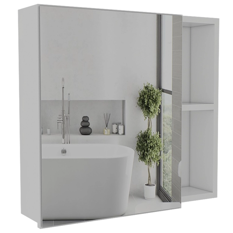 BOTIQUIN DE BAÑO 1 PUERTA 47.3X50X12.2 CM BLANCO - 1