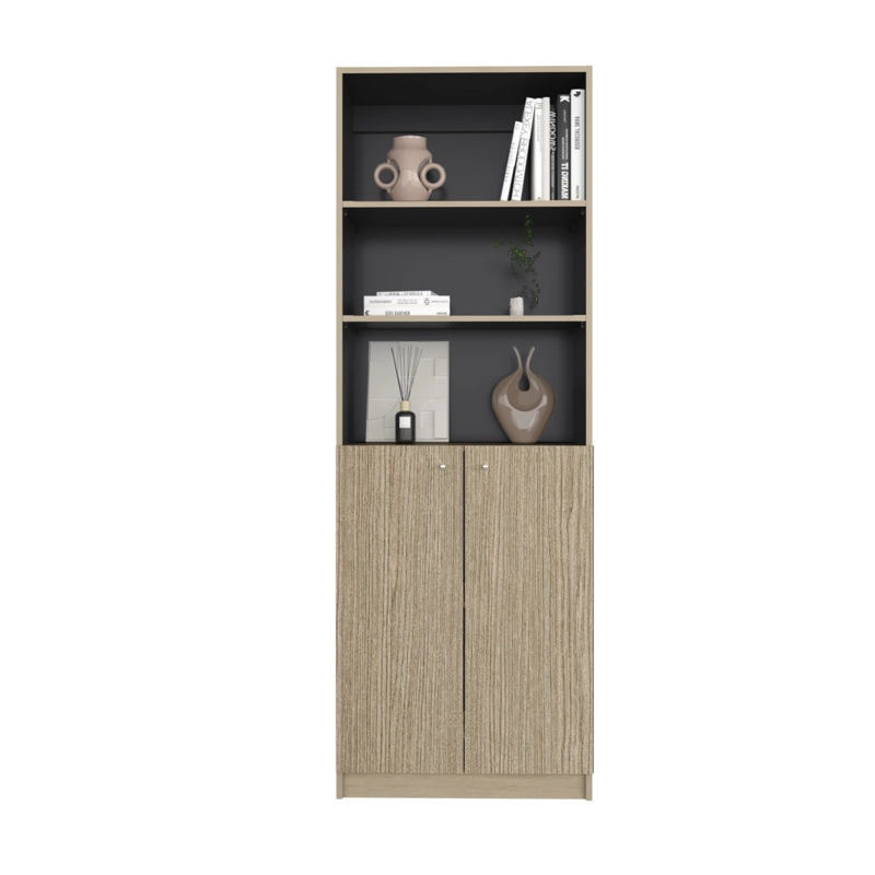 ESTANTE 2 PUERTAS 180,6 X 62,9 X 31,4 CM BEIGE - 1