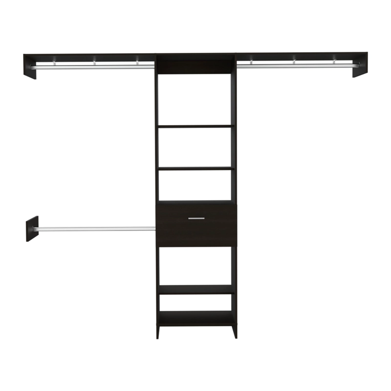 WALKING CLOSET 1 CAJON 210,6 X 250 X 41,5 CM NEGRO - 3