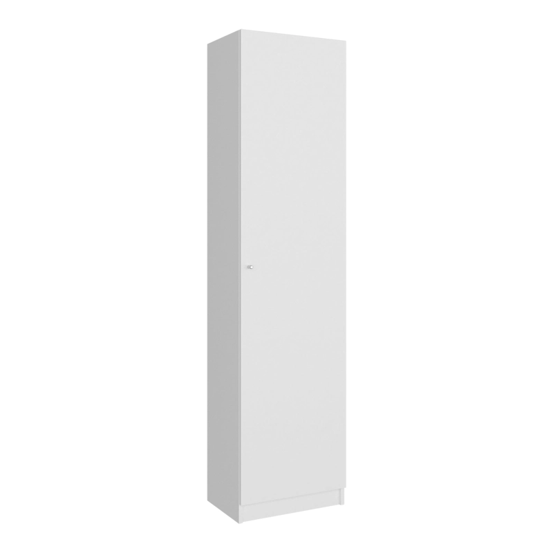 ESTANTE 1 PUERTA 5 ESPACIOS 4 REPISAS 180,6X45X31,4 CM BLANCO - 2
