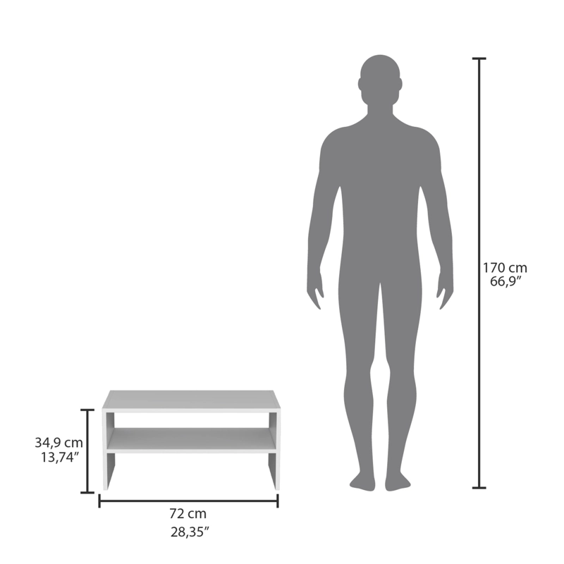 MODULO ZAPATERO APILABLE X1 UNIDAD 34,9 X 72 X 34 CM BLANCO - 4