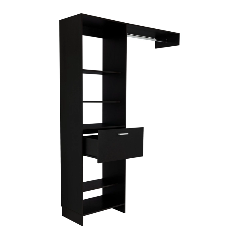 WALKING CLOSET 1 CAJON 210,6 X 150 X 41,5 CM NEGRO - 2