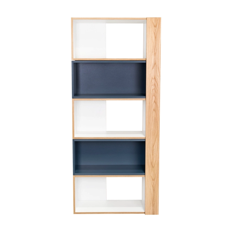 BIBLIOTECA CUBO 161,5X70,2X28,6 CM AZUL Y BLANCO - 3
