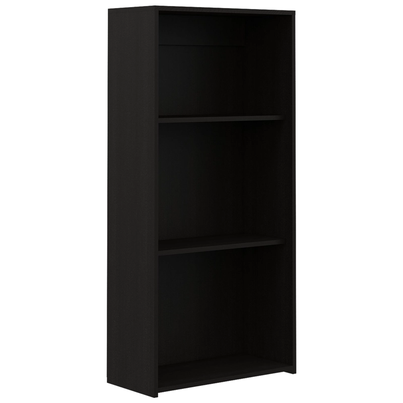 BIBLIOTECA BAJA 2 REPISAS 122 X 58 X 27 CM NEGRO - 2