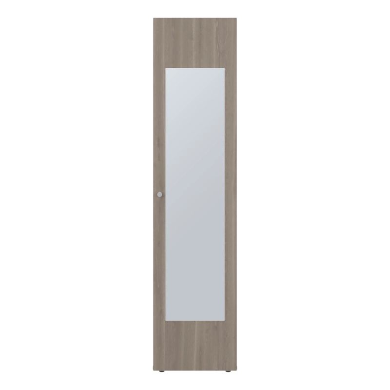 CLOSET 1 PUERTA CON ESPEJO 170,0X40,0X40,2 CM CAFE  Y BLANCO - 3
