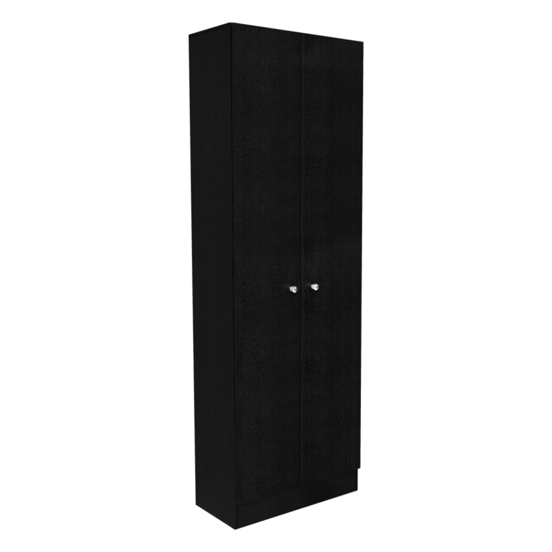 CLOSET 2 PUERTAS ABATIBLE 180 X 60 X 30 CM NEGRO - 2