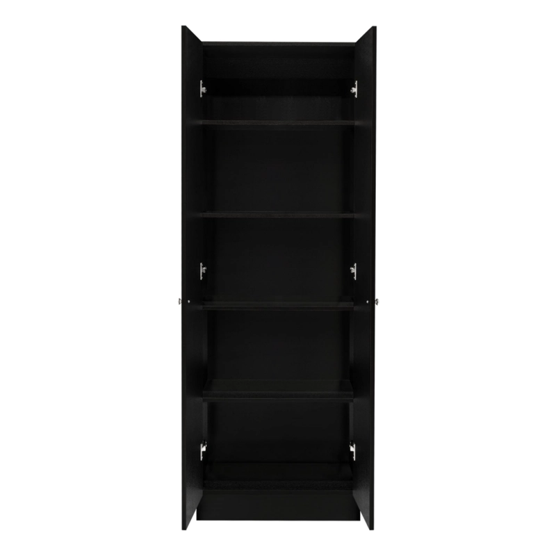 CLOSET 2 PUERTAS ABATIBLE 180 X 60 X 30 CM NEGRO - 3